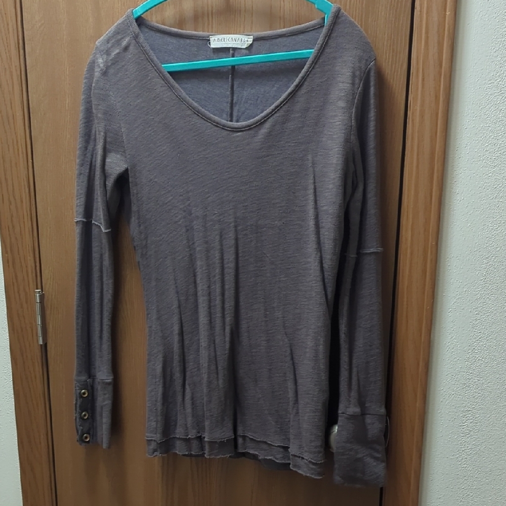 American Apparel Brown Long Sleeve Sweater